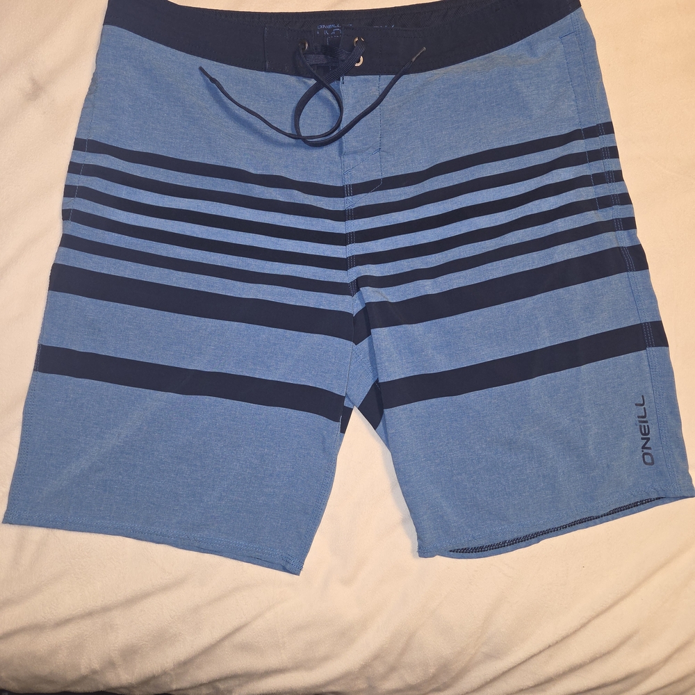 O'Neill Navy and Light Blue Board Shorts - Picture 4 of 7
